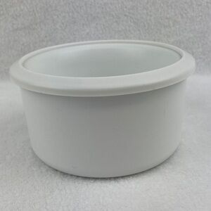 The Pampered Chef White Double Wall Gel Interior Chill & Go Bowl Insert 5.5”x 3”